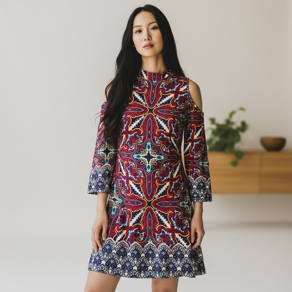 Sz Lg Chico’s Boho Dress